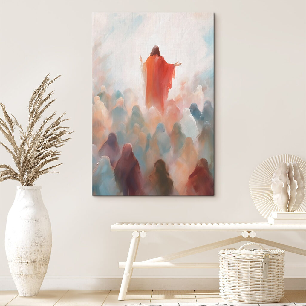 Rode mantel boven menigte — interieur 2