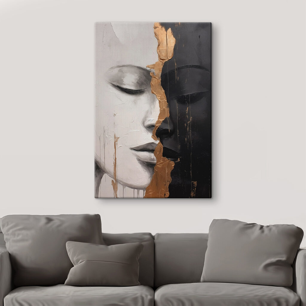 Twee gezichten langs goudnaad — interieur 3