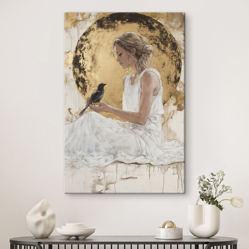 Vrouw onder gouden maan — interieur 2