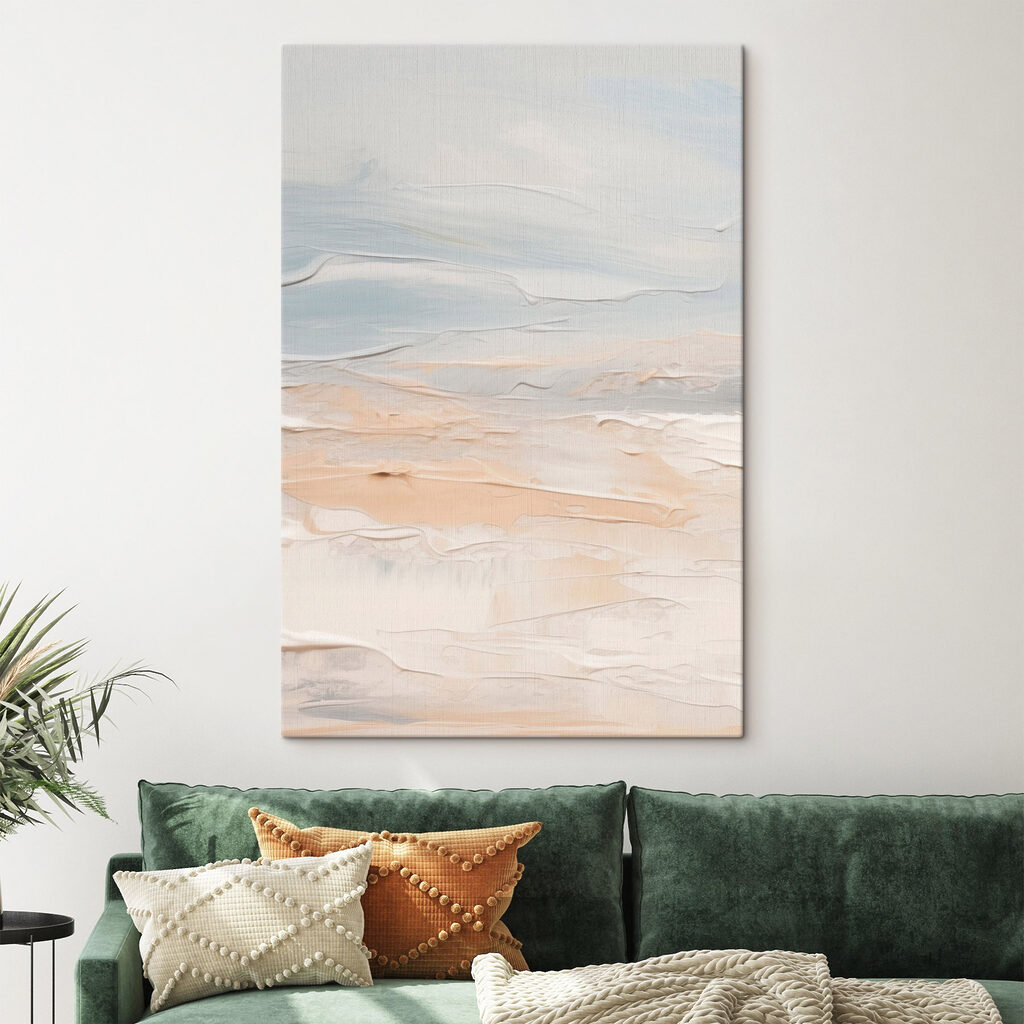 Witte en blauwe lucht met wolken — interieur 2