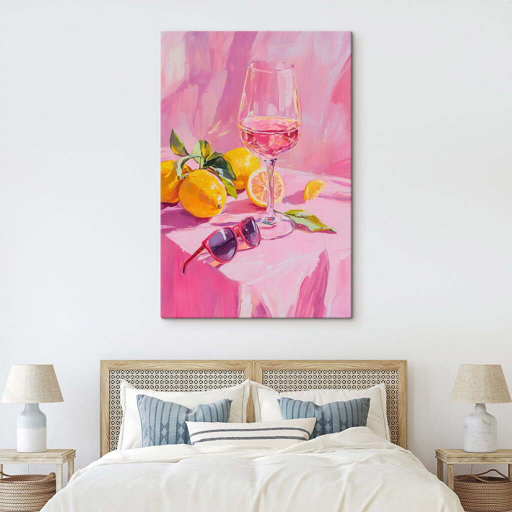 Roze wijn bij citroenen — interieur 2