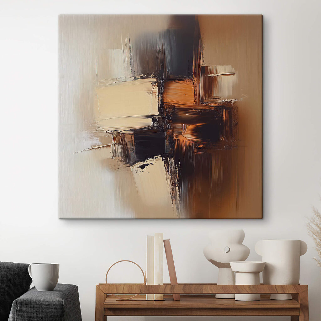Karamelvlakken boven donkerbruin — interieur 1