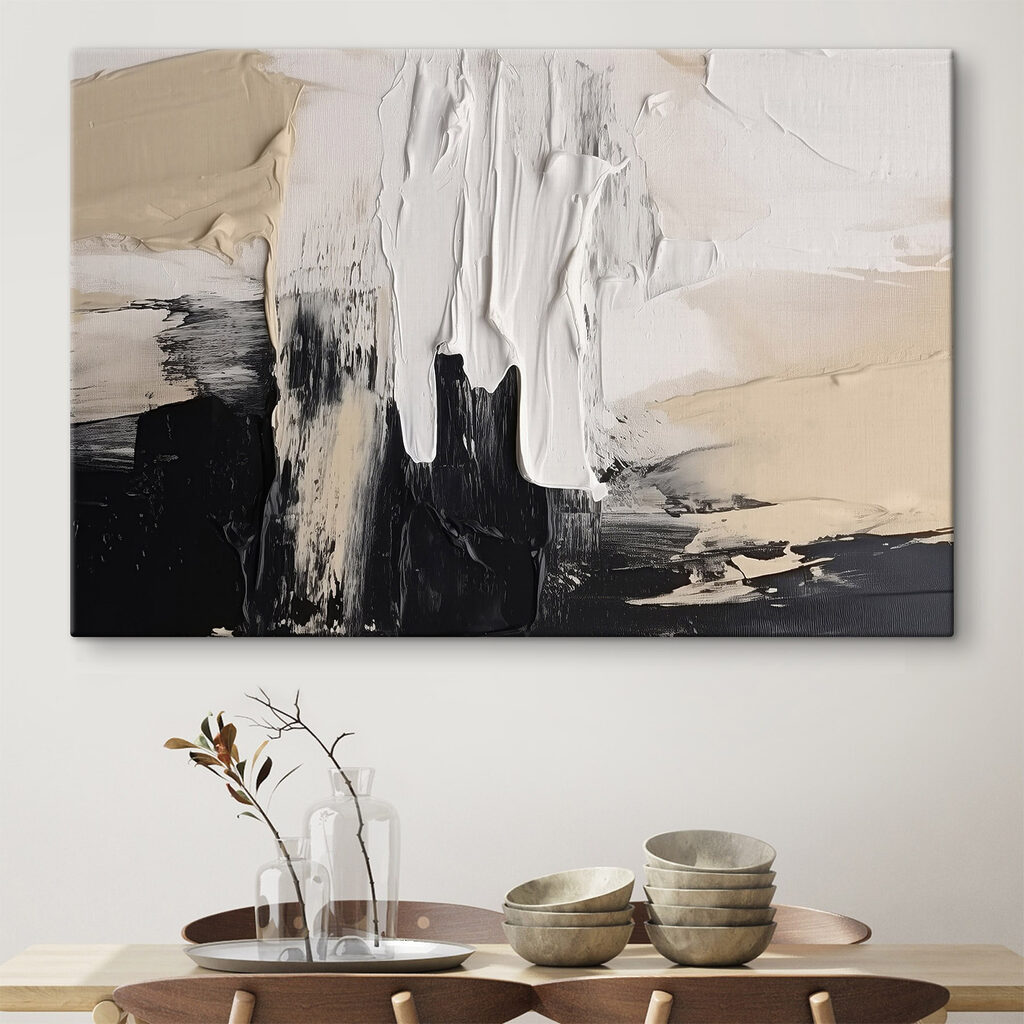Witte verf boven zwart — interieur 2