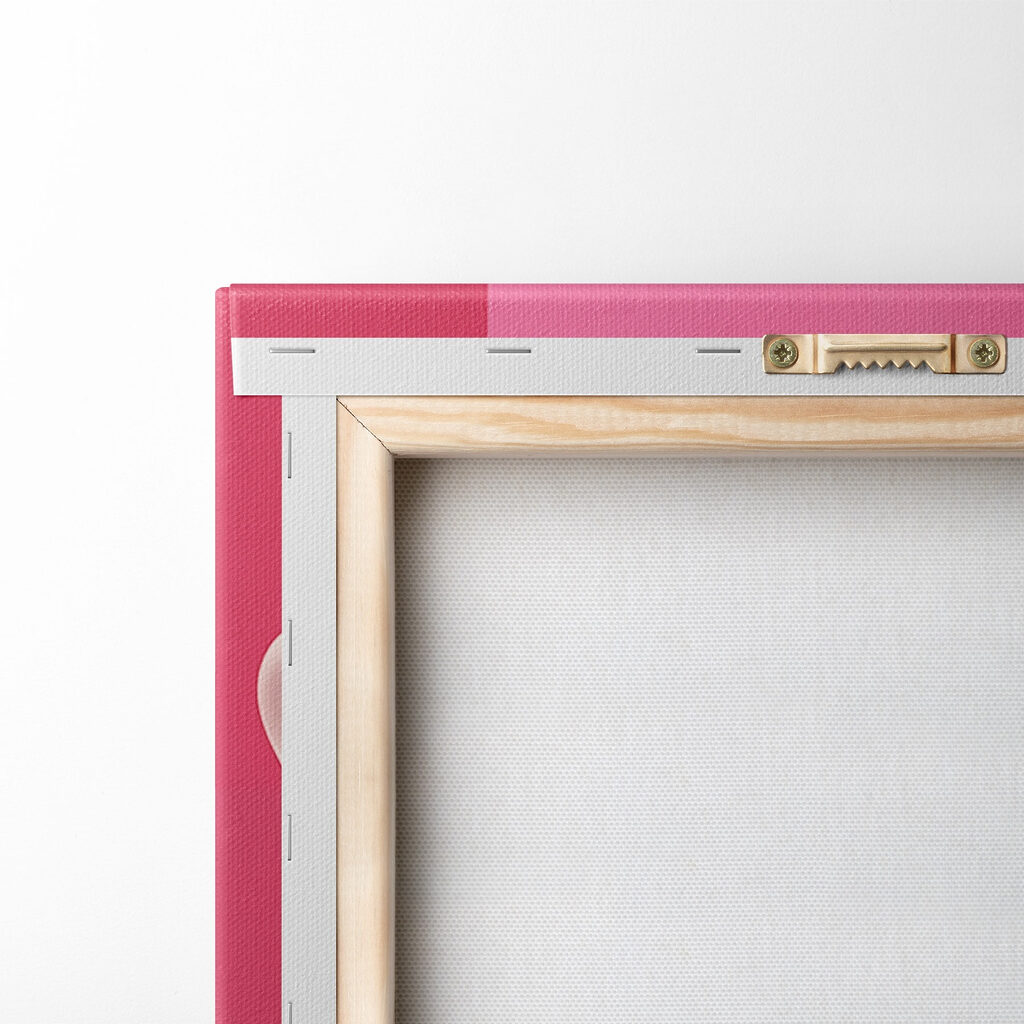 Luipaard met roze parelketting — achterkant