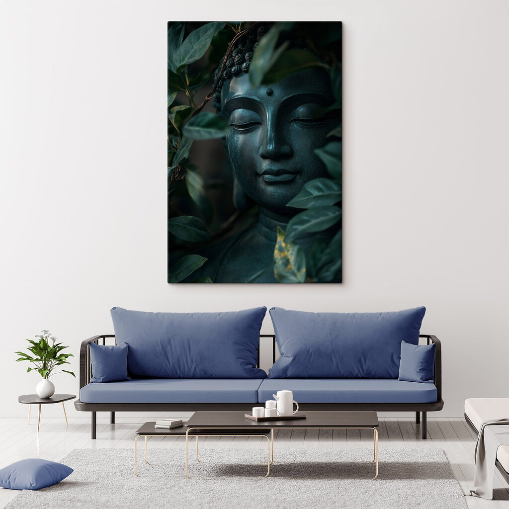 Boeddha tussen koele junglebladeren — interieur 2