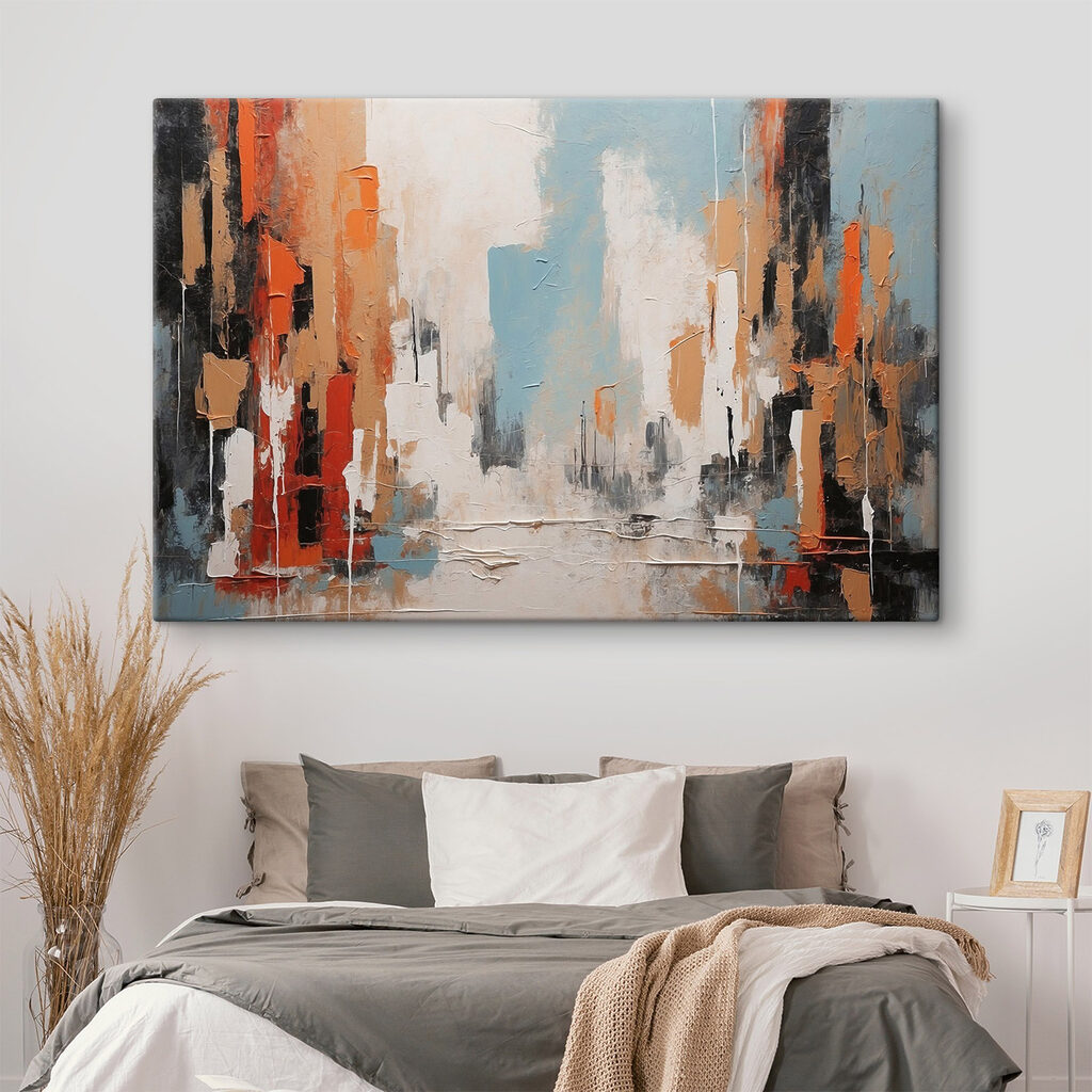 Oranje stadsbanen aan water — interieur 1