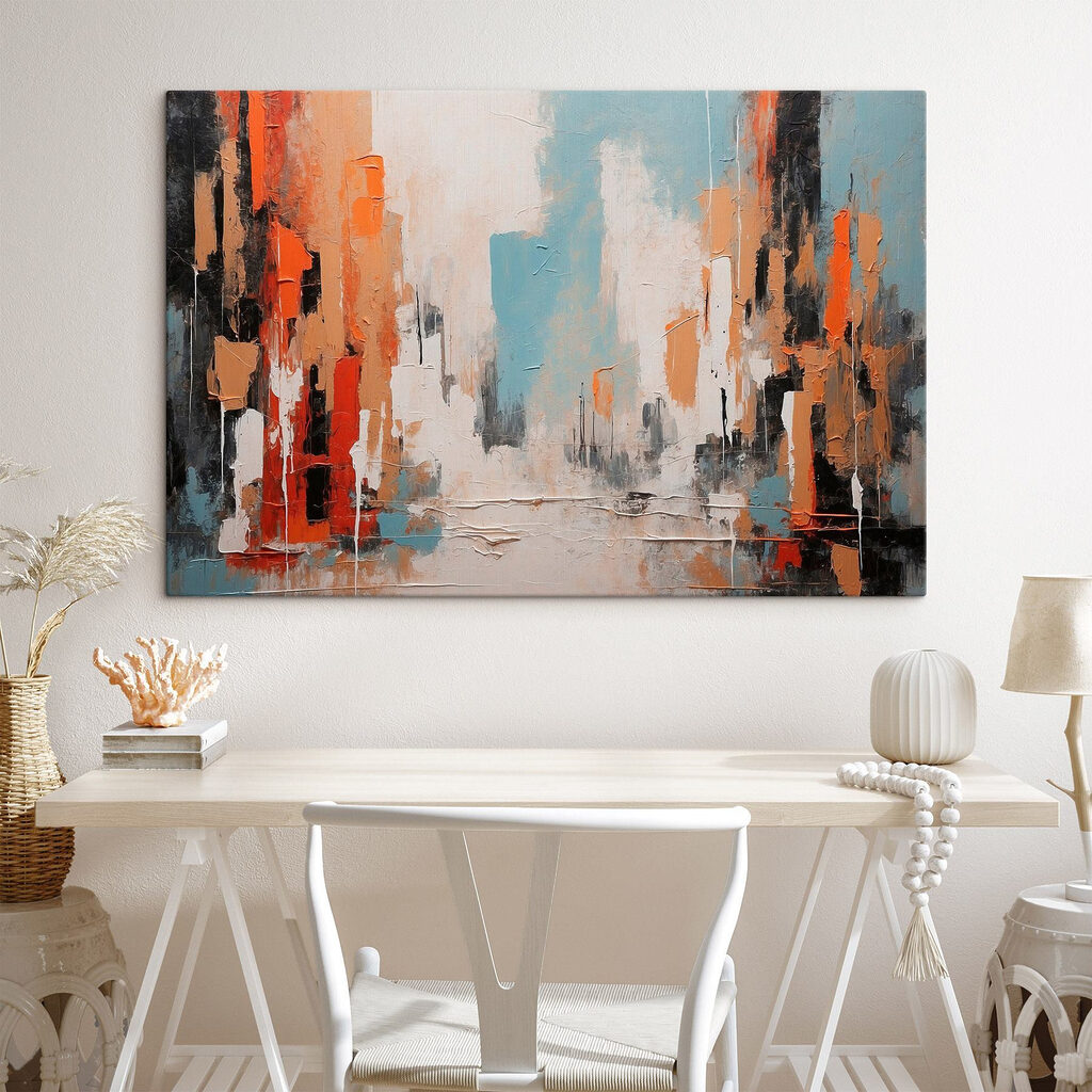 Oranje stadsbanen aan water — interieur 3