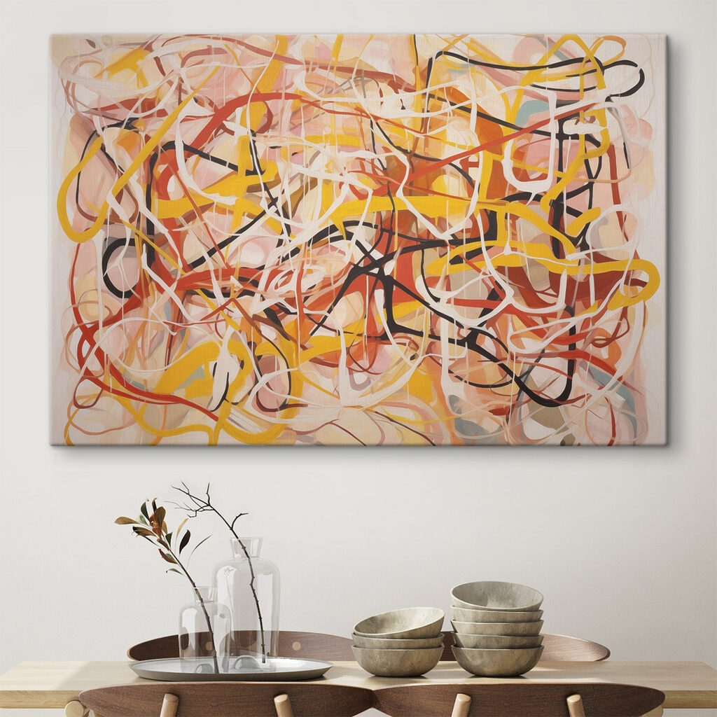 Kleurkrullen in warme tinten — interieur 1