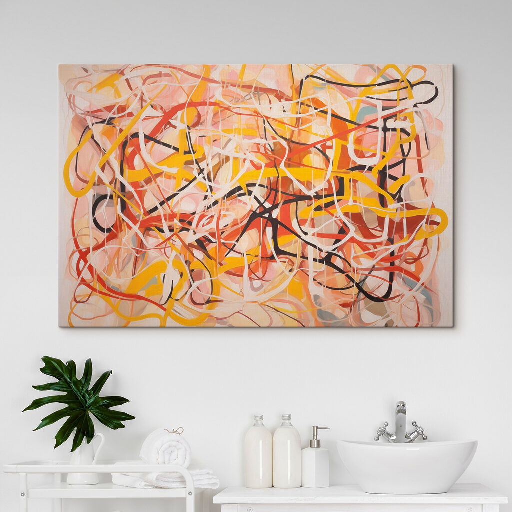 Kleurkrullen in warme tinten — interieur 2