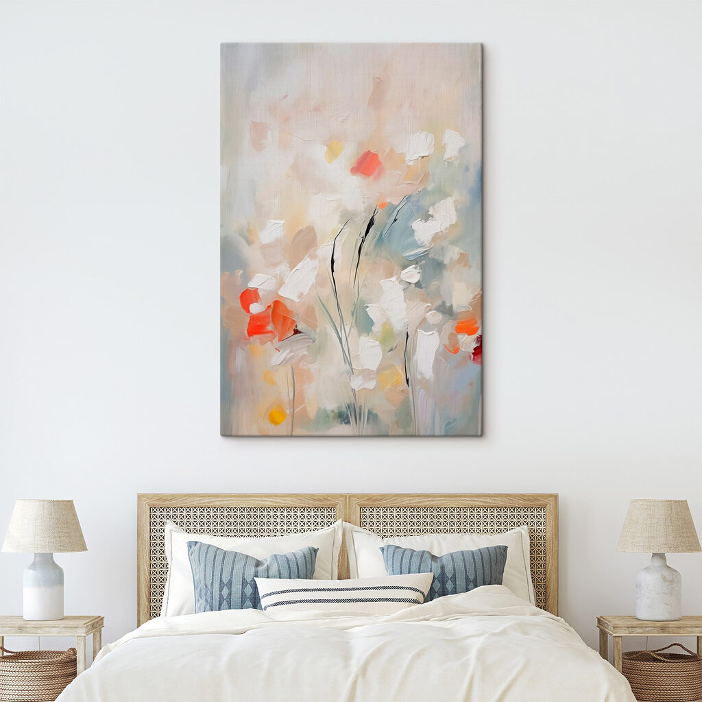 Bloemen in bleke verftoetsen — interieur 2