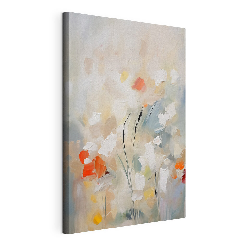 Bloemen in bleke verftoetsen — productweergave