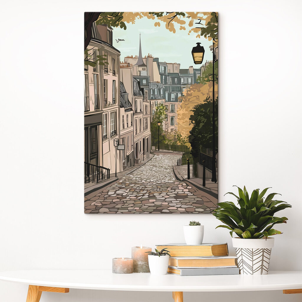 Stille trappenstraat in herfsttinten — interieur 1