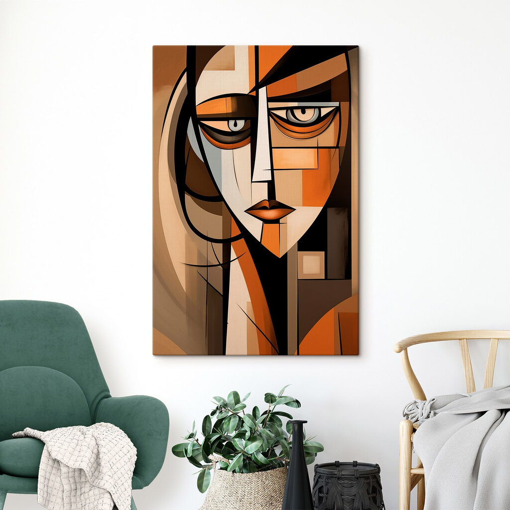 Schilderij van een vrouw’s gezicht — interieur 2