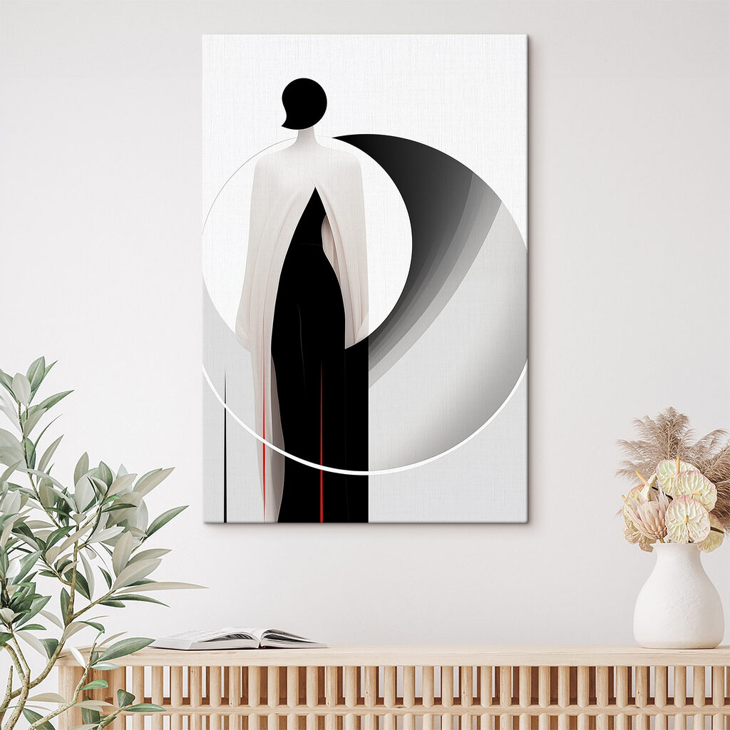 Silhouet voor grijze waaier — interieur 1