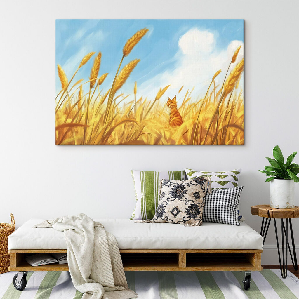 Rode kat tussen korenaren — interieur 1