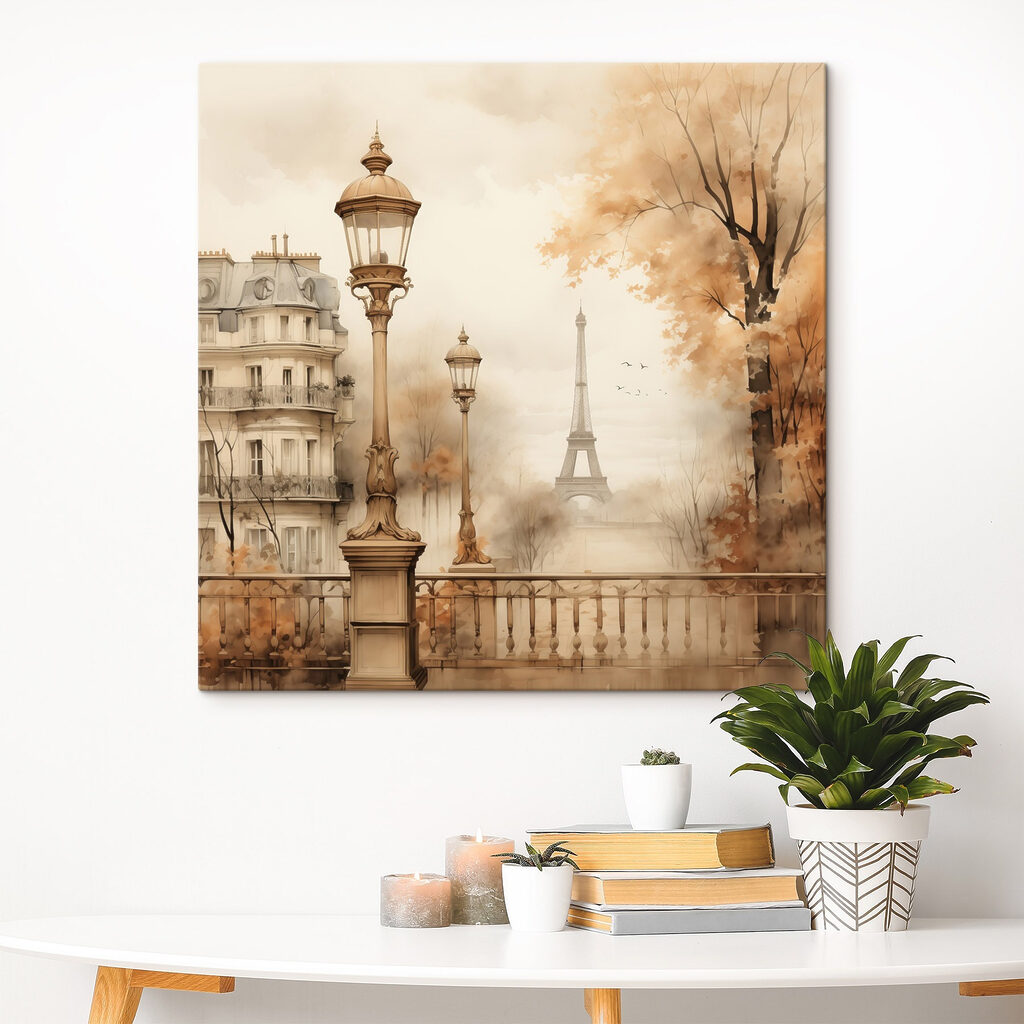 Parijse lantaarn in herfstnevel — interieur 3