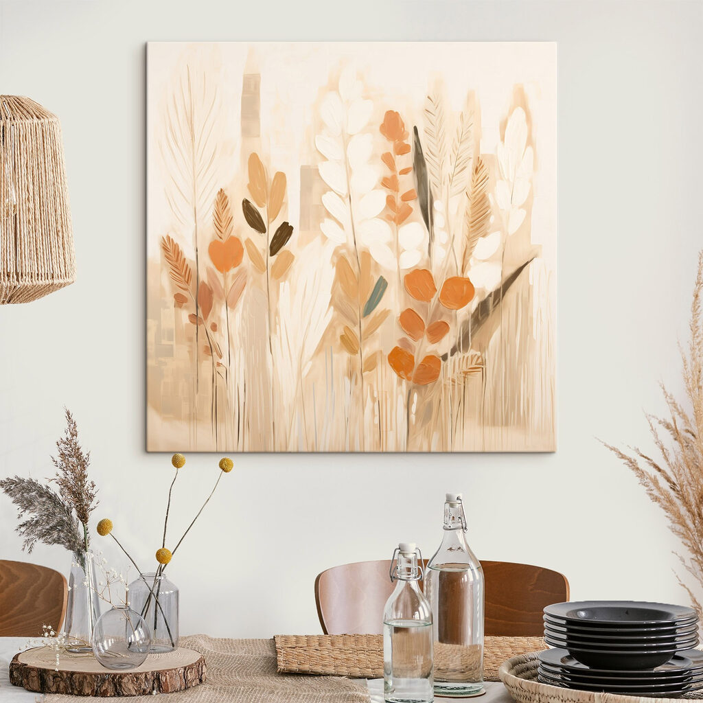 Droge stelen in pasteltinten — interieur 3