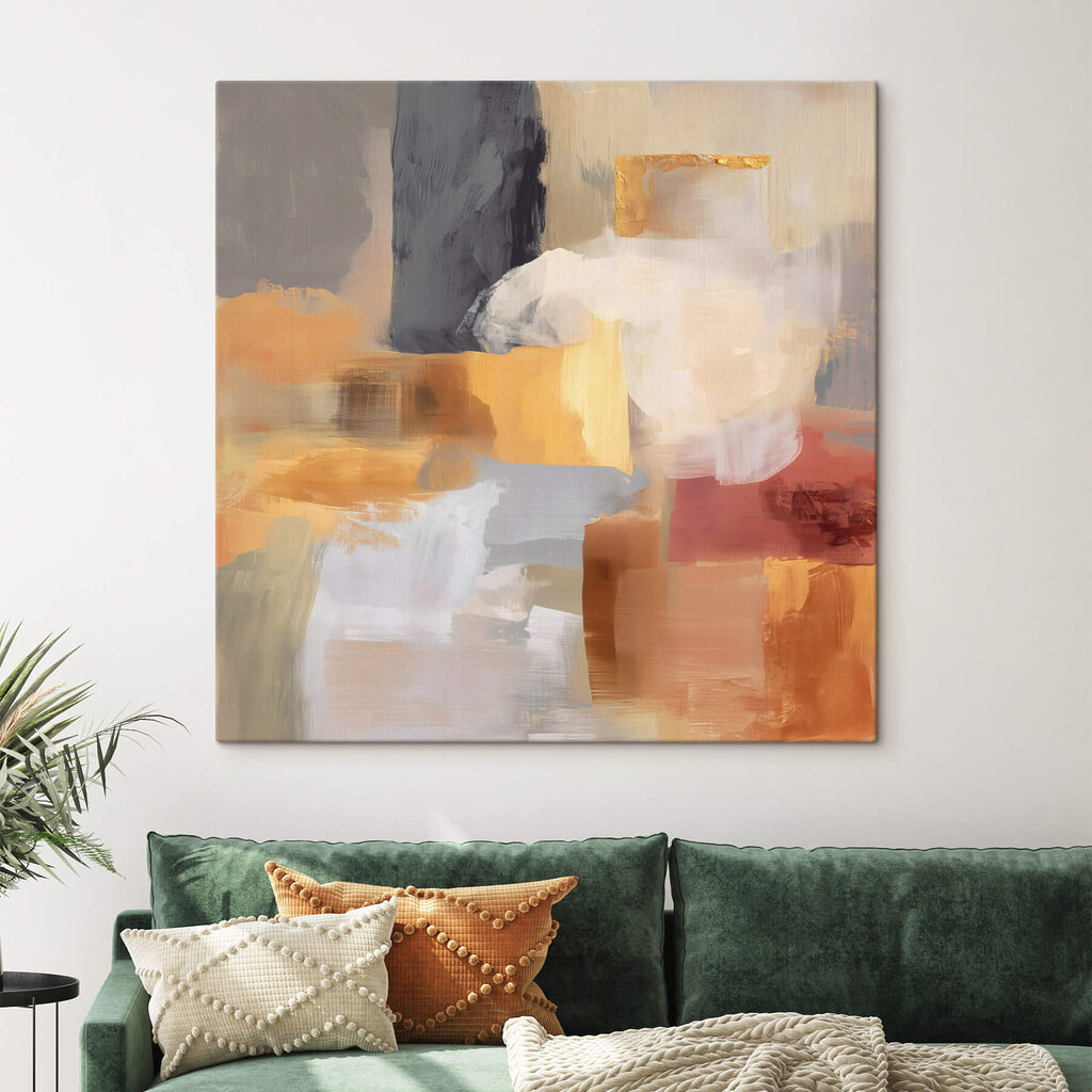 Warme vlakken met grijsaccenten — interieur 2