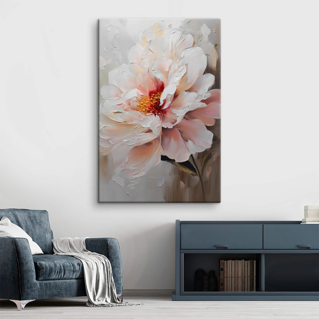 Roze hart tussen wit — interieur 2