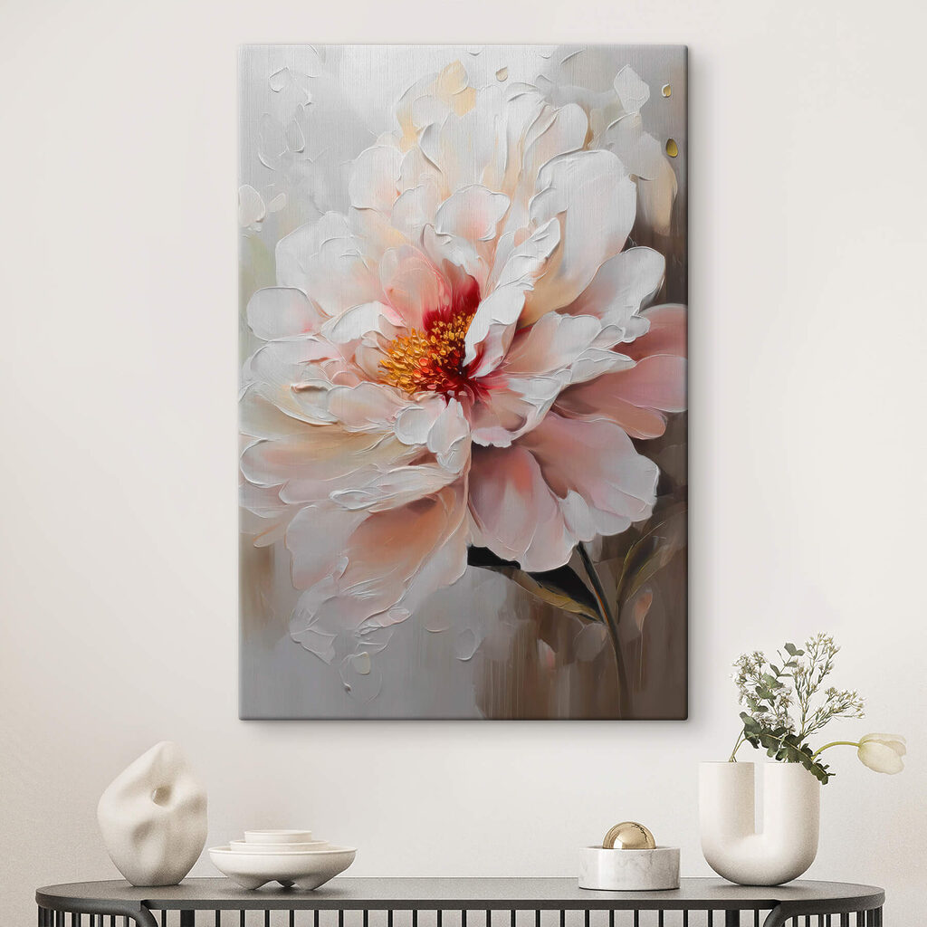 Roze hart tussen wit — interieur 3