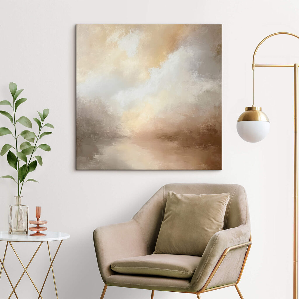 Goudlicht in zachte wolken — interieur 3