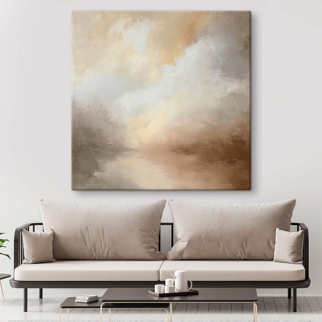 Goudlicht in zachte wolken — interieur 1
