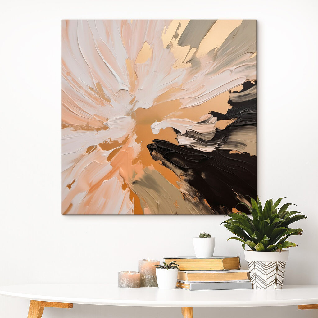 Zandkleurige uitwaaiering met zwart — interieur 2