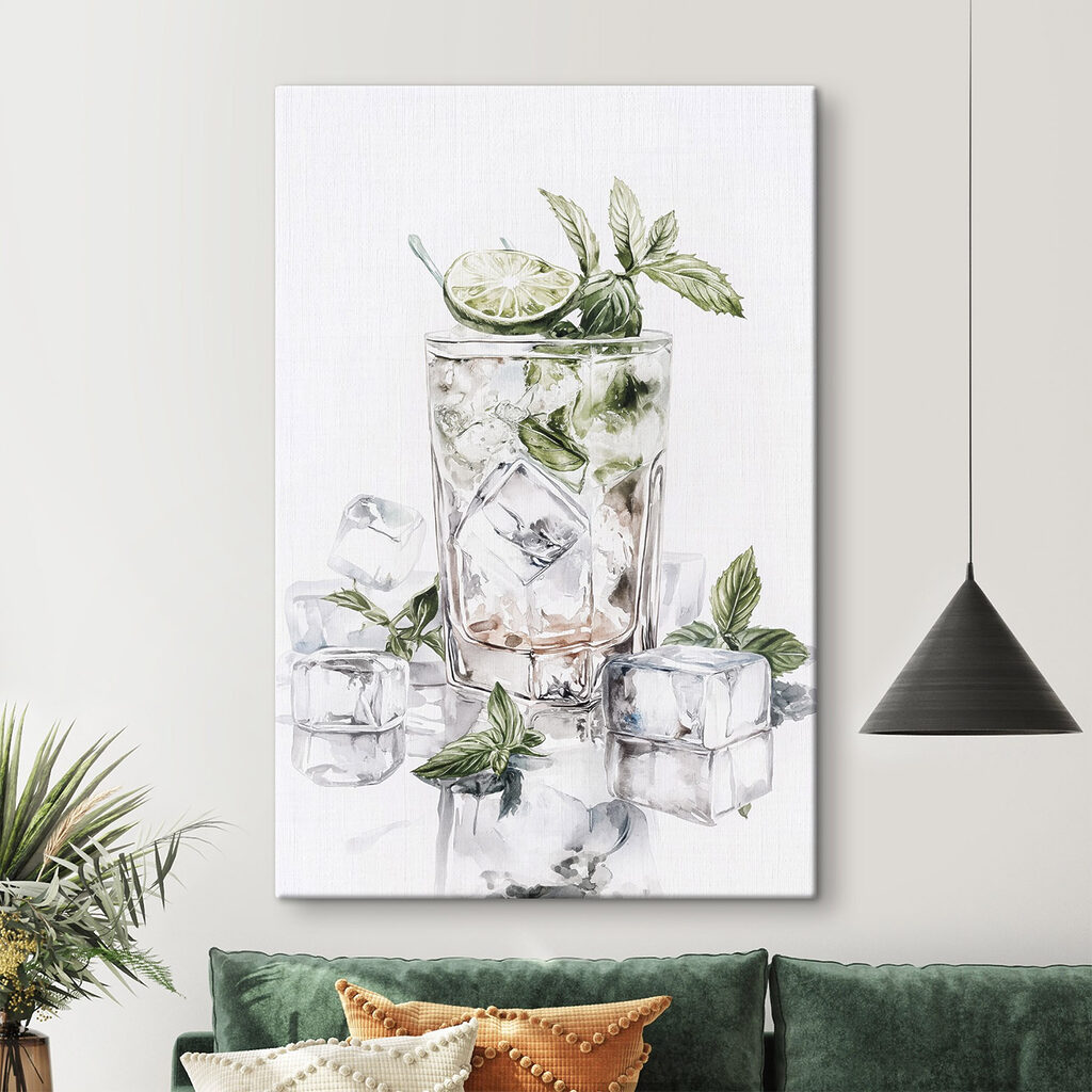 Limoendrank met muntblaadjes — interieur 1