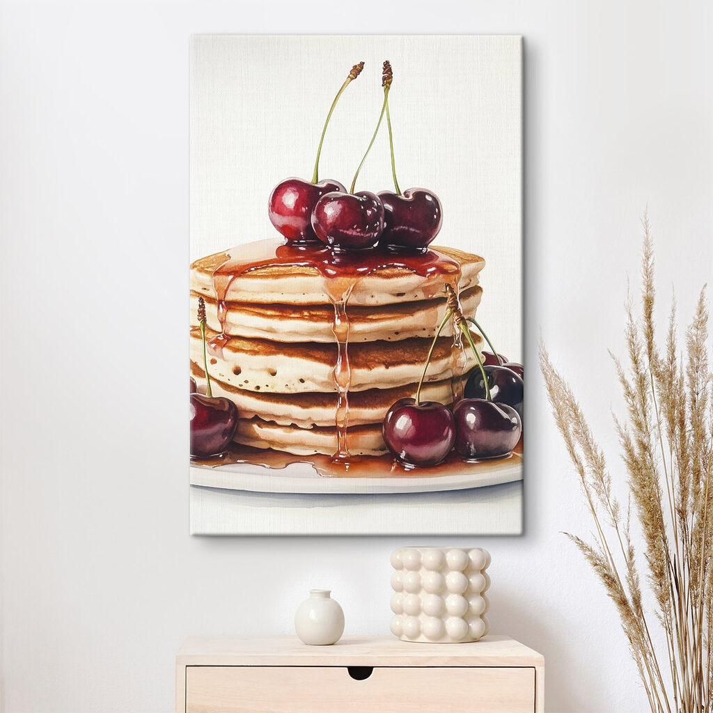 Pannenkoeken met glanzende kersen — interieur 1