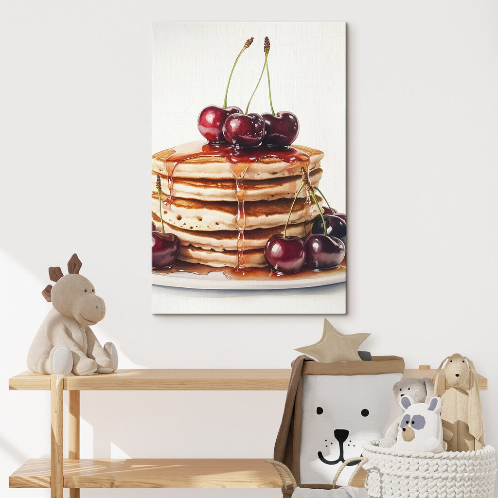 Pannenkoeken met glanzende kersen — interieur 2