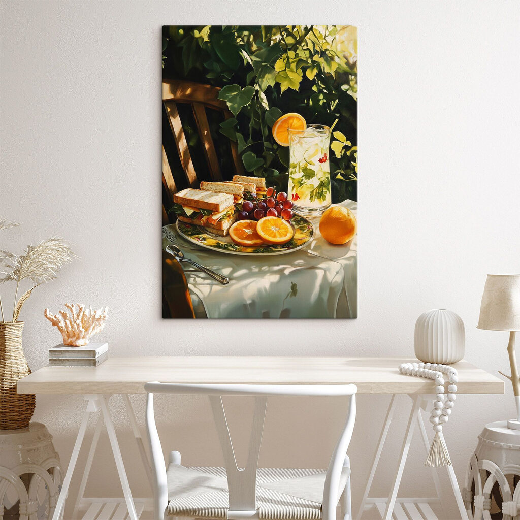 Tuinlunch met koele citrusdrank — interieur 1