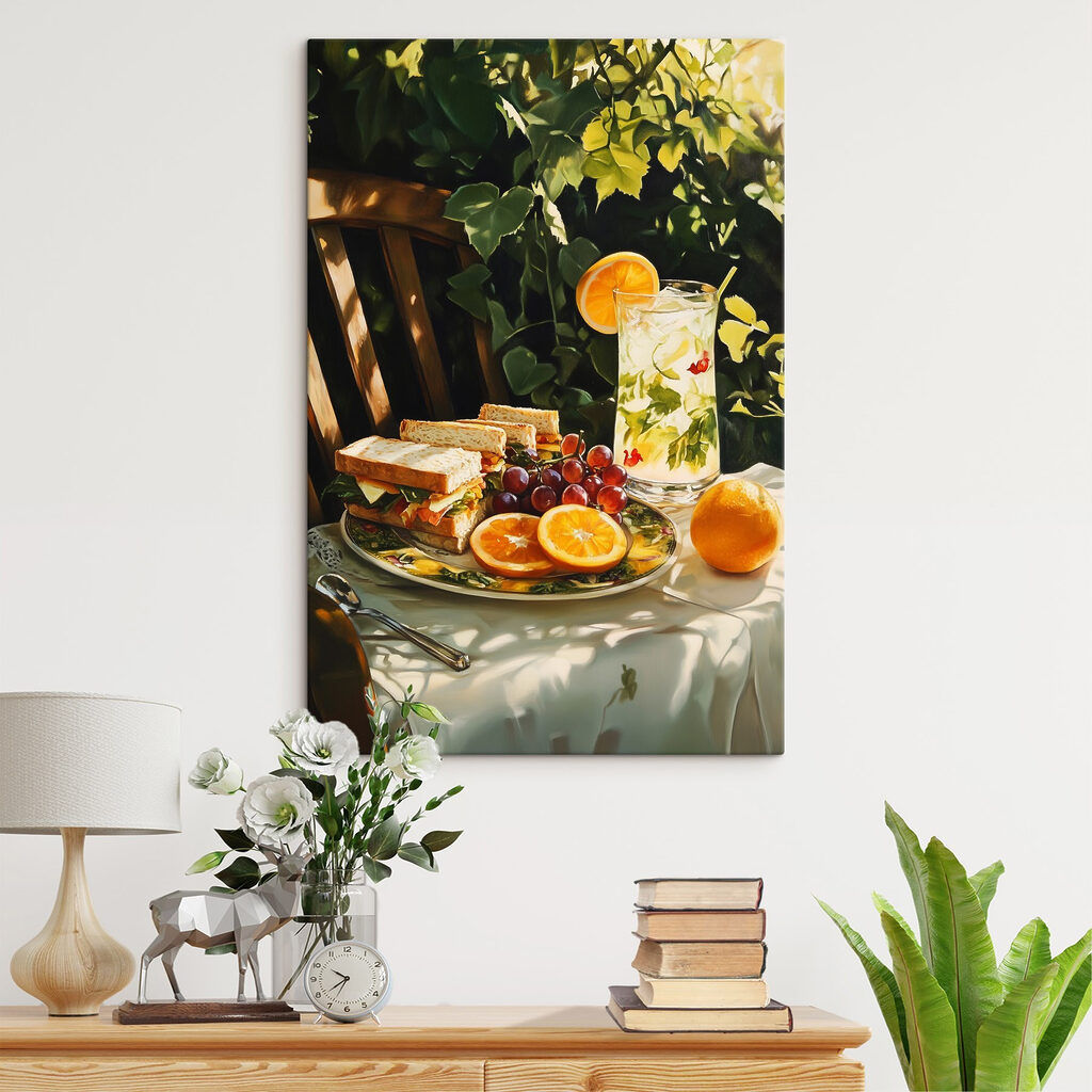 Tuinlunch met koele citrusdrank — interieur 2