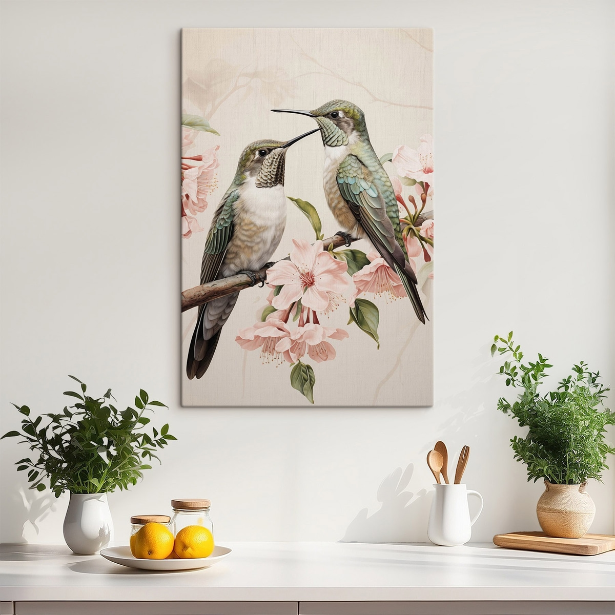 Een paar vogels op een tak — interieur 2