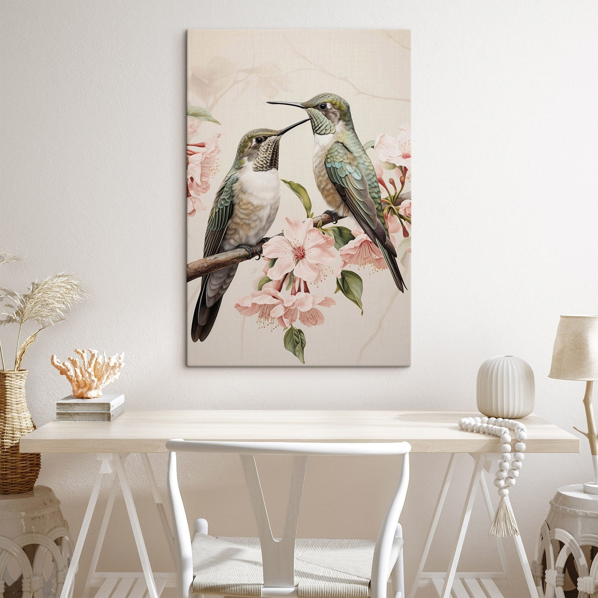 Een paar vogels op een tak — interieur 1