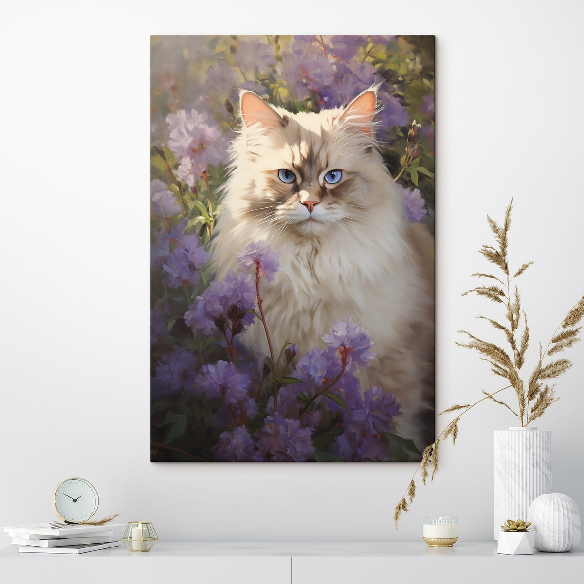 Kat in bloemen — interieur 2