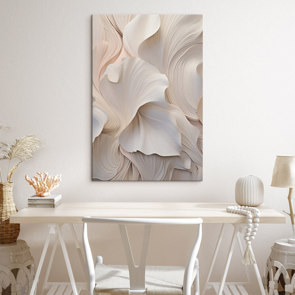 Golvende lijnen van subtiele elegantie in een interieur