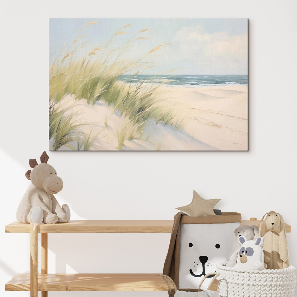 Strand met gras en zand — interieur 1