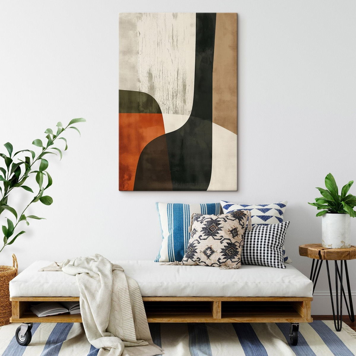 Veelkleurige verfstreken — interieur 2