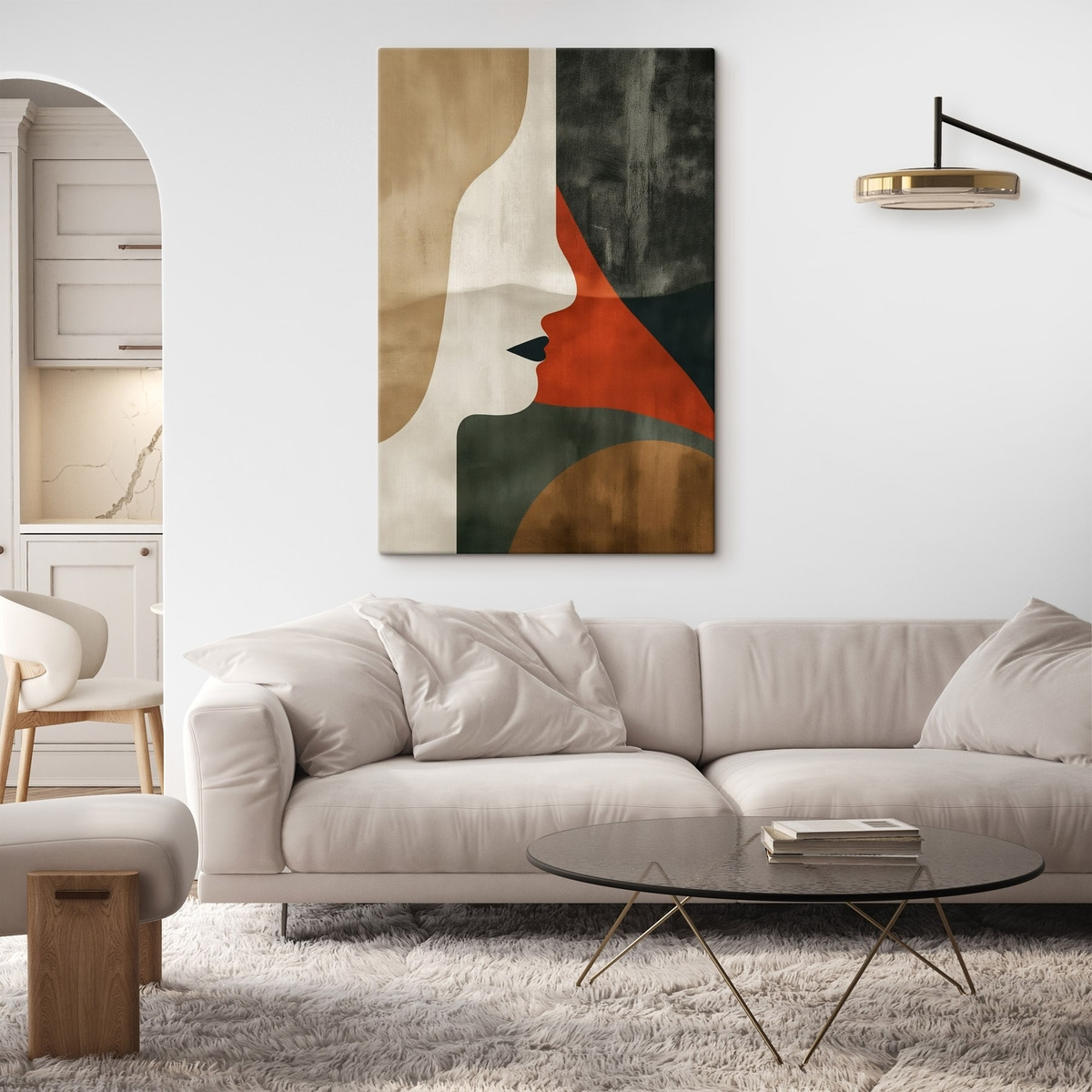 Gezicht en abstractie — interieur 2