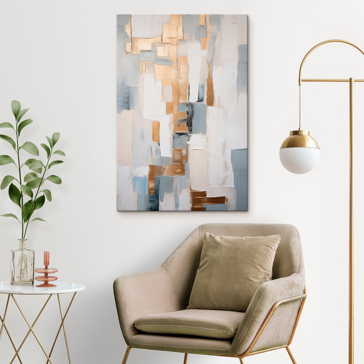 Moderne abstractie imitatie van schilderkunst — interieur 2