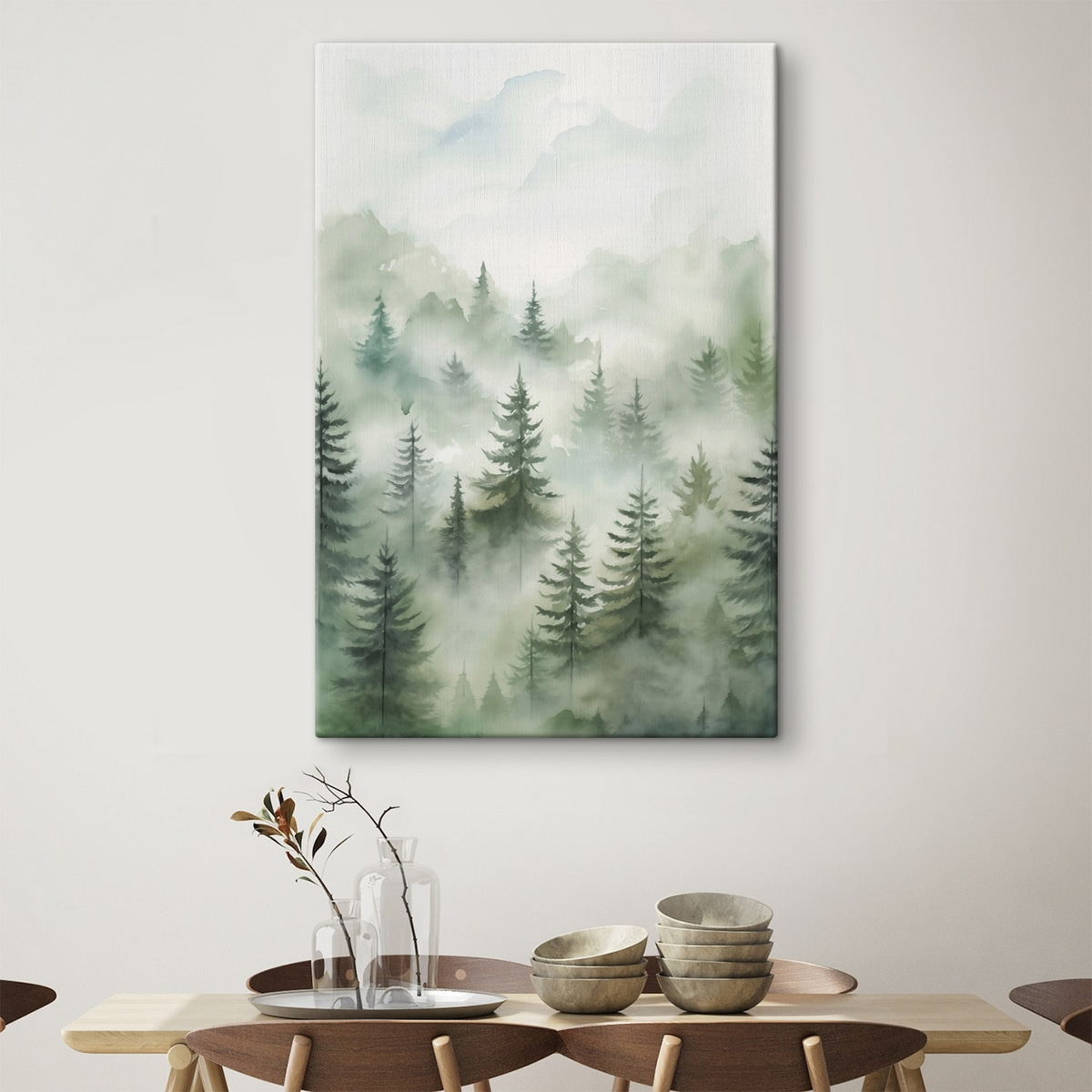 Bos in de mist — interieur 1