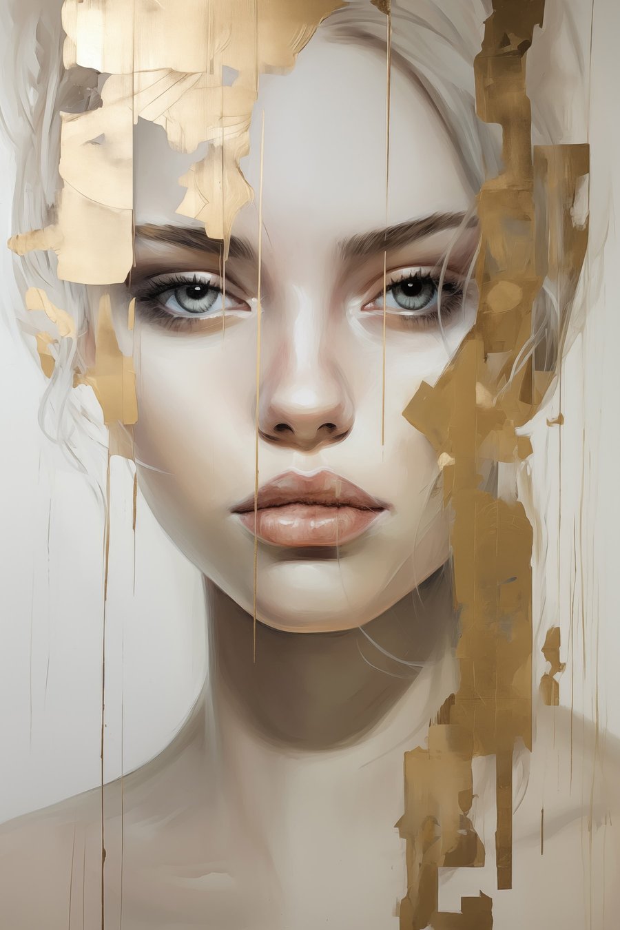 Abstract portret — volledig ontwerp