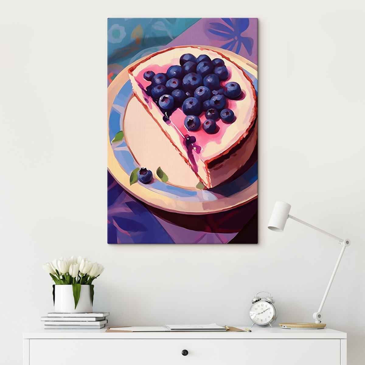 Cheesecake met bosbessen — interieur 1