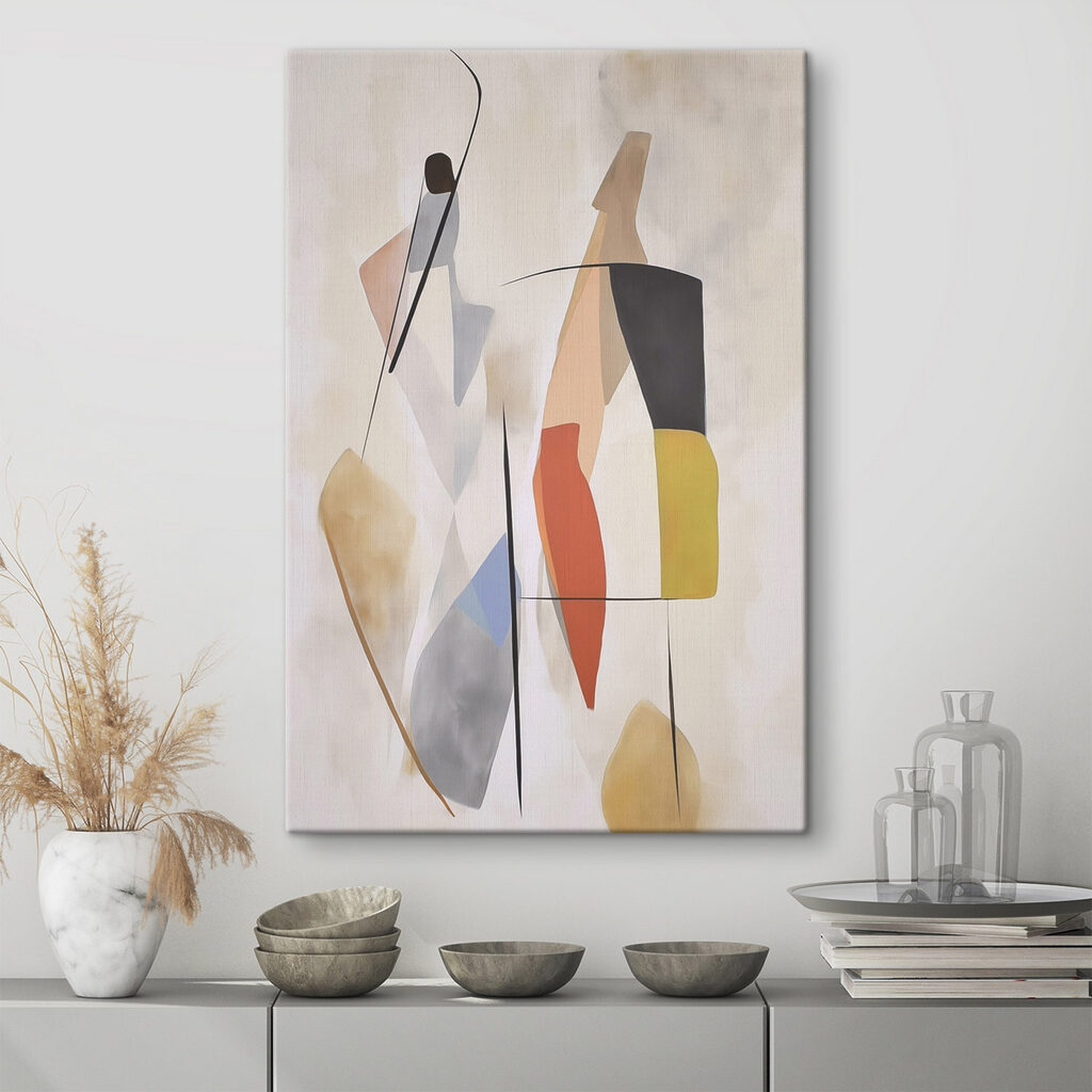 Schilderij van een paar mensen — interieur 1