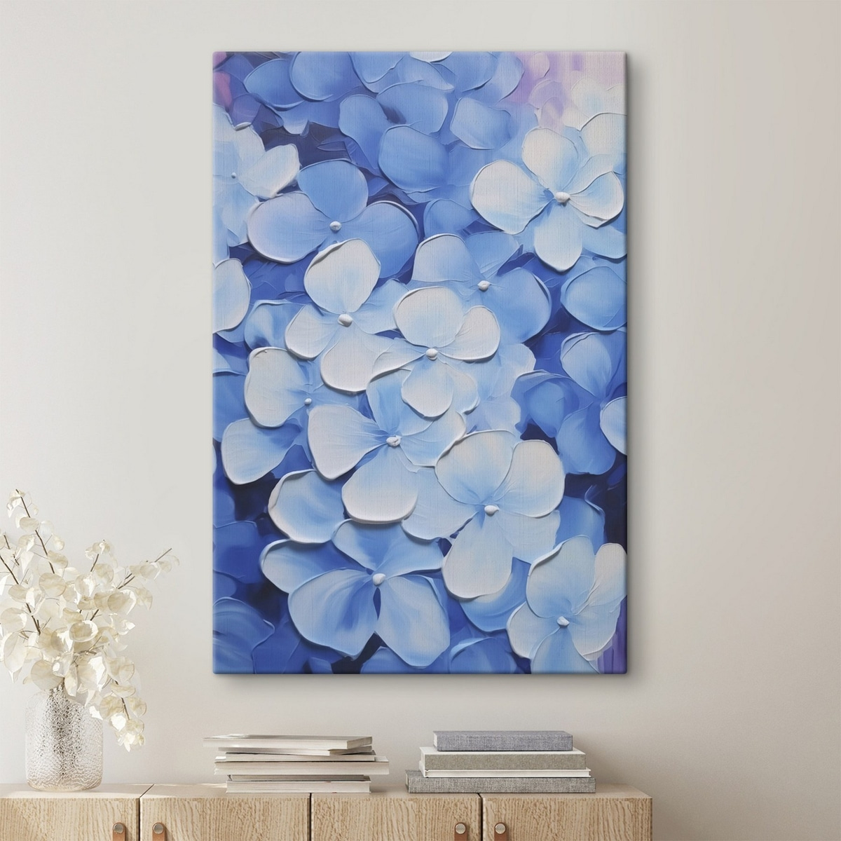 Hortensia imitatieschilderij — interieur 2