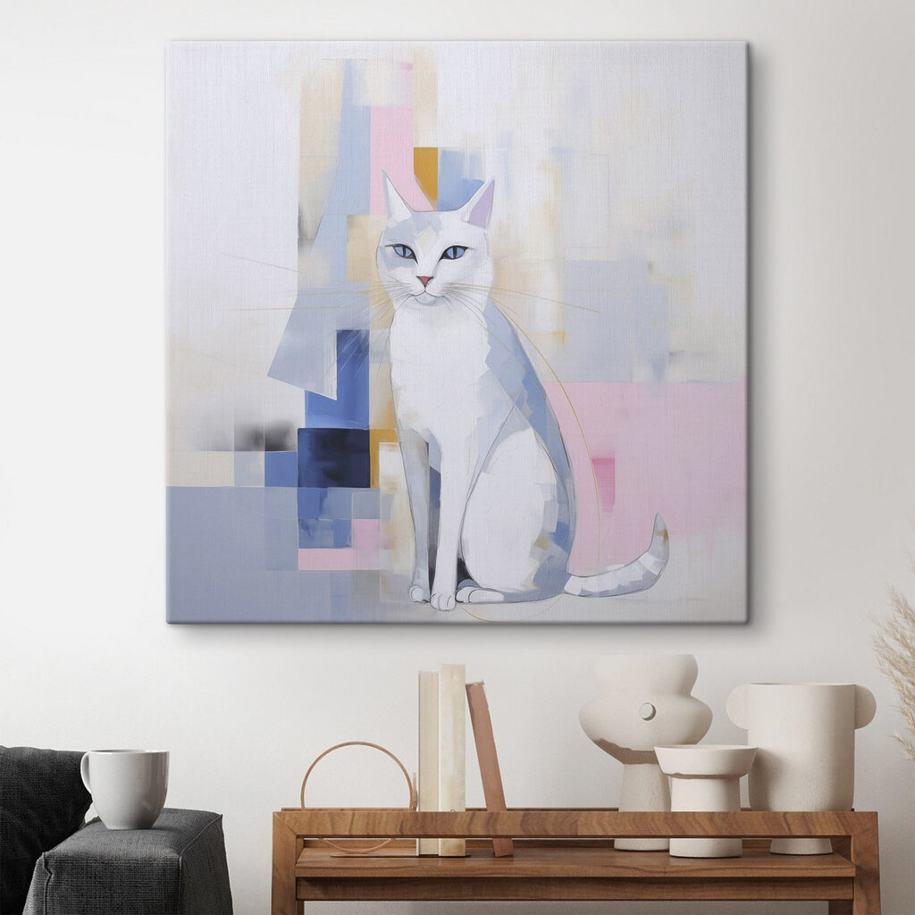 Schilderij van een kat — interieur 2
