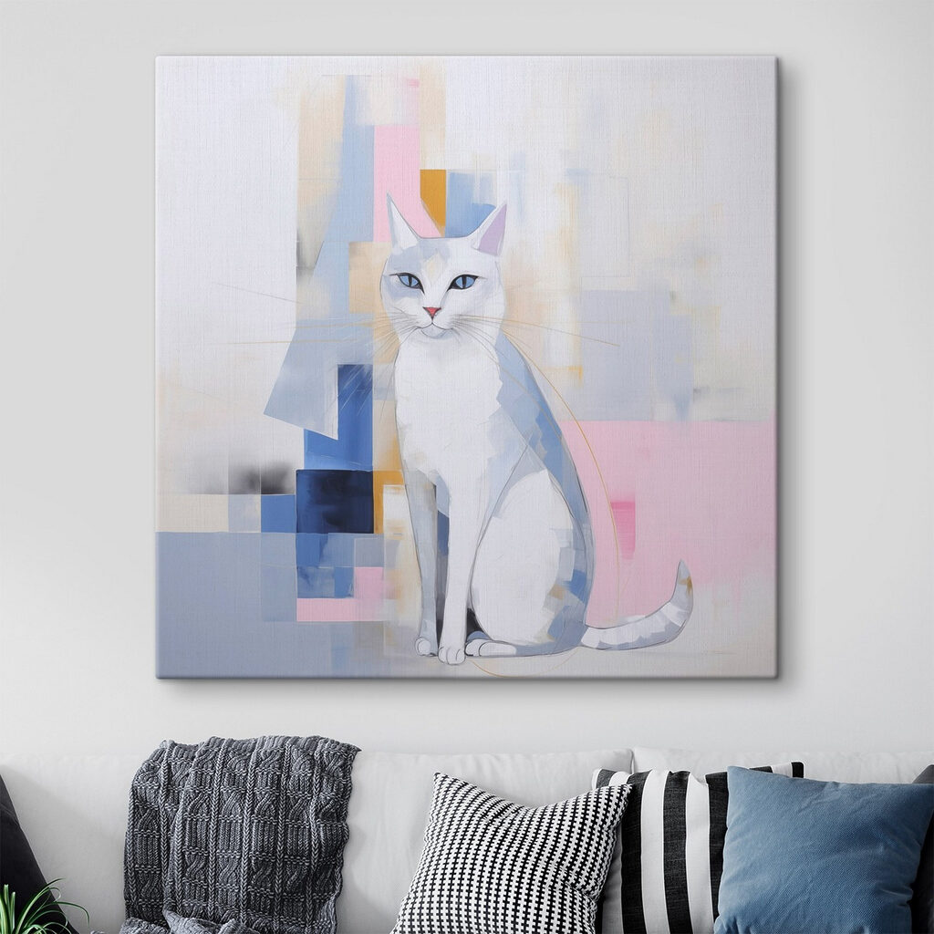 Schilderij van een kat — interieur 1