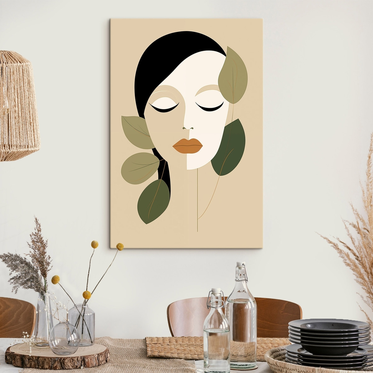 Meisje met bladeren — interieur 2