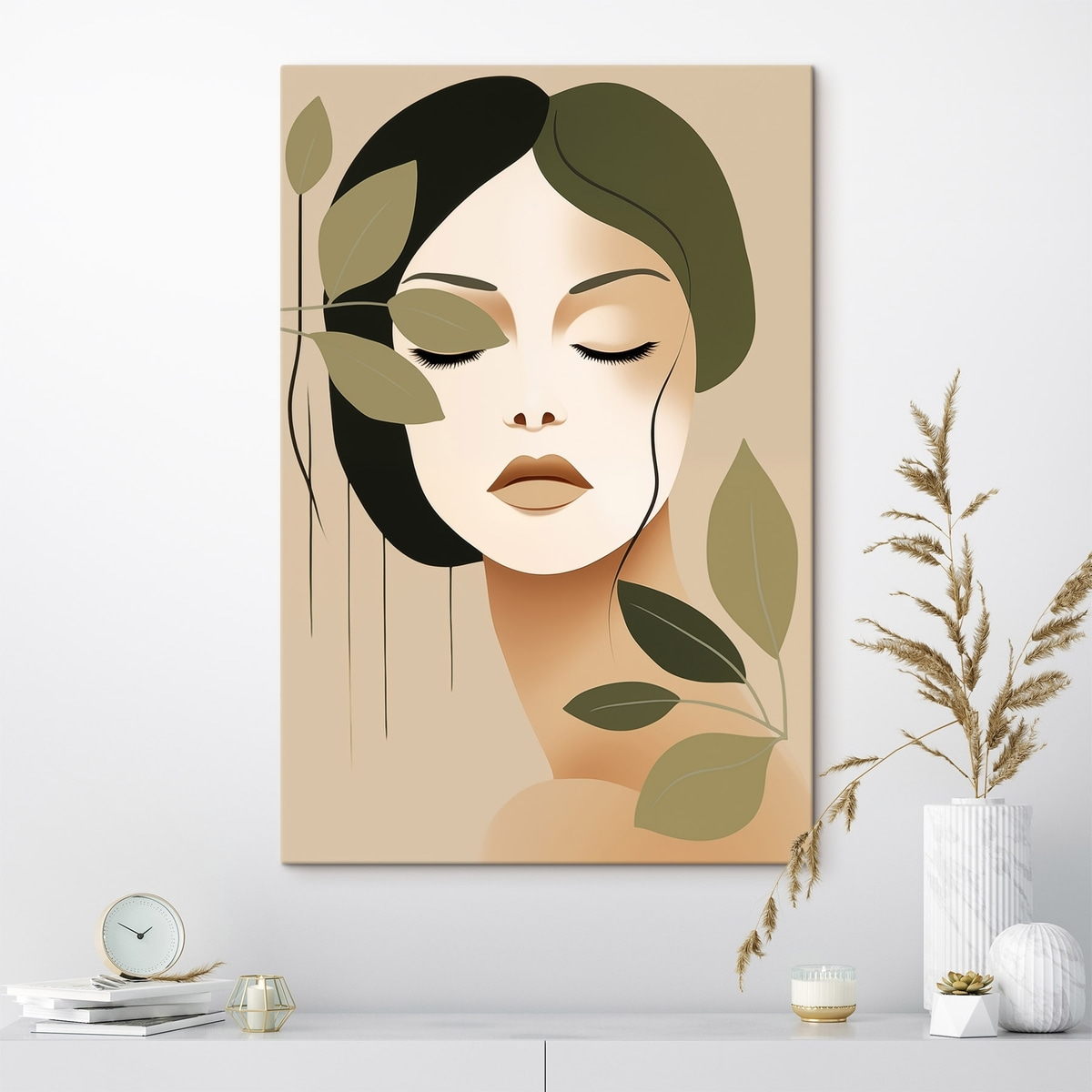 Meisje met bladeren — interieur 2