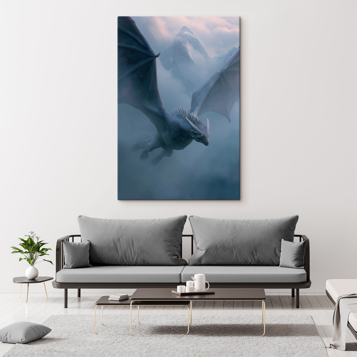 Donkere draak in de lucht — interieur 2